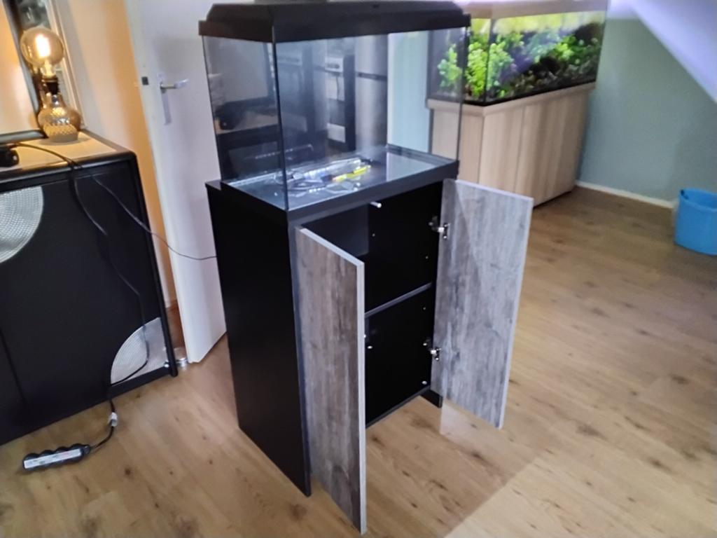 Aquarium met kast, Ophalen, Zo goed als nieuw, Juwel, Inclusief deksel
