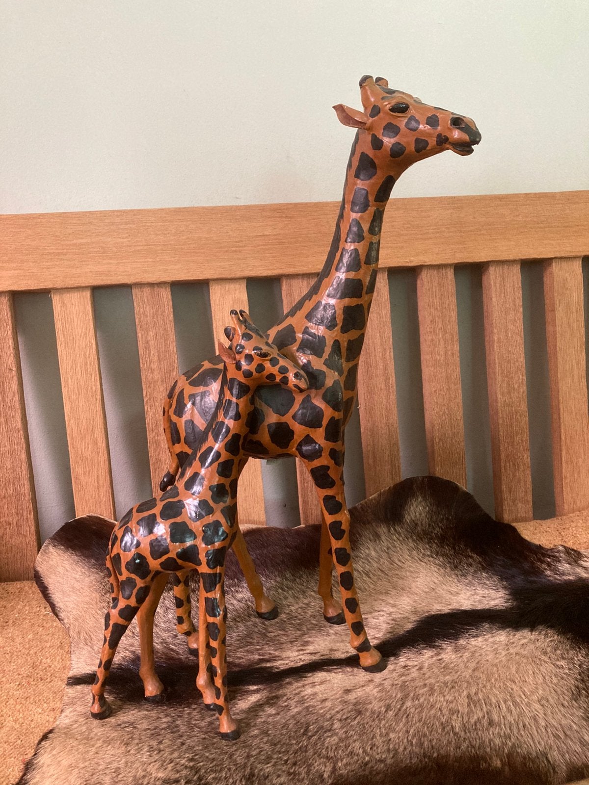 Beelden giraffe, Ophalen of Verzenden, Gebruikt, Dier