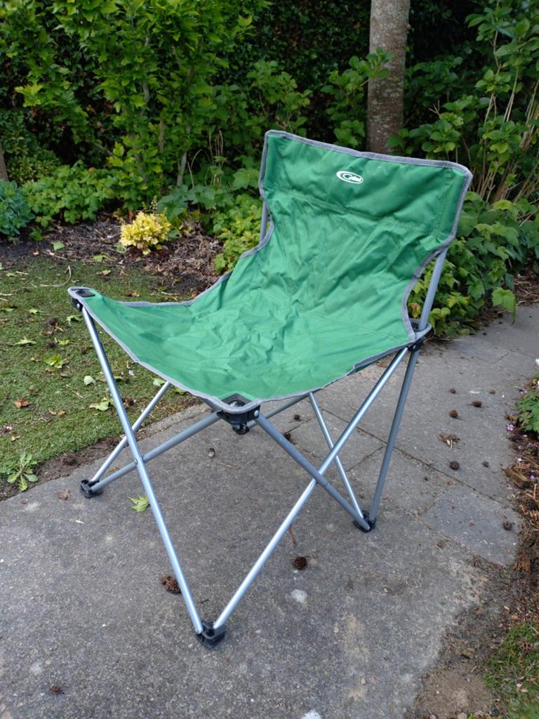 Opvouwbare campingstoel - Groen, Ophalen, Gebruikt