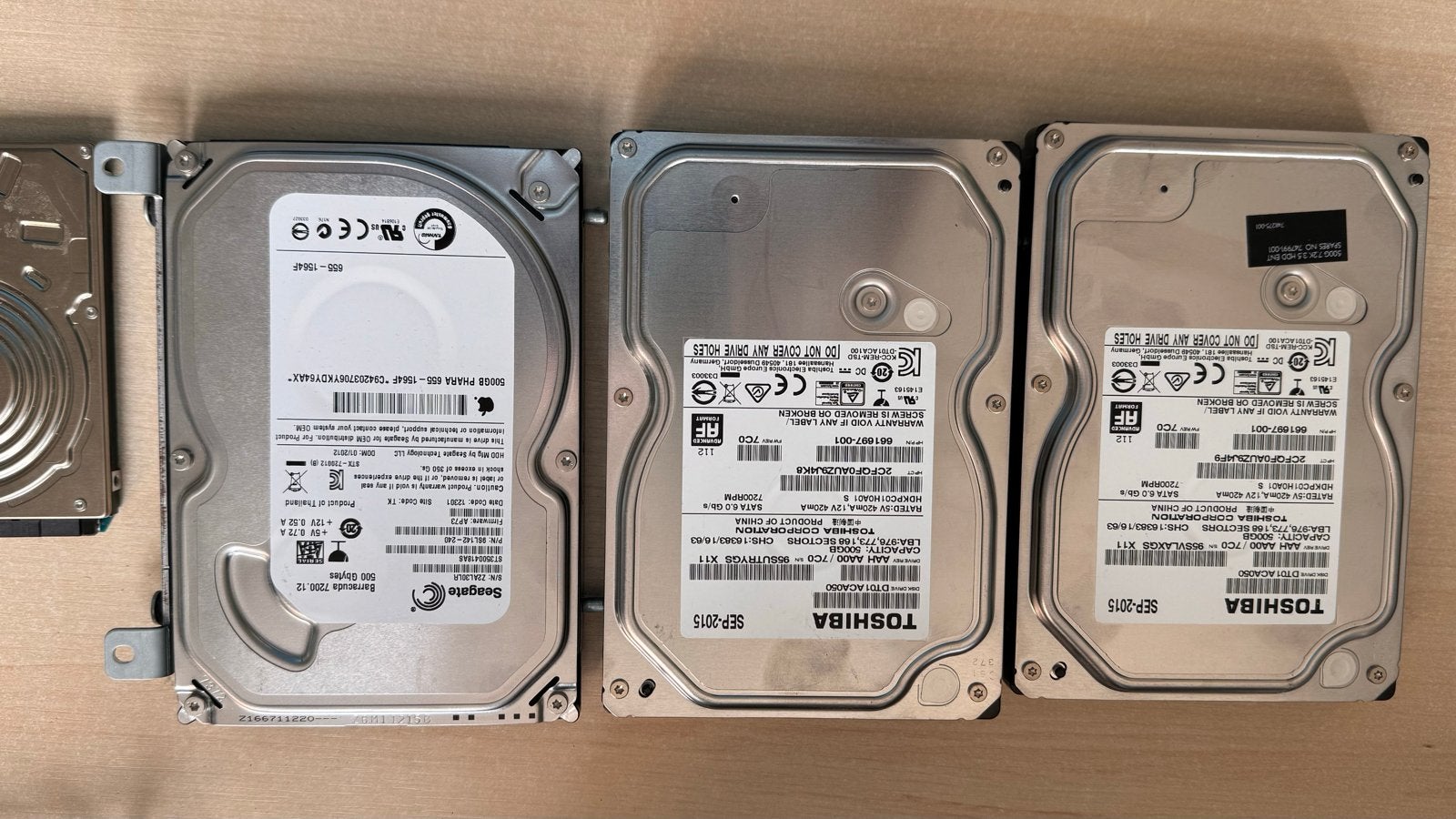 Interne HDD harde schijven - Seagate & Toshiba, Intern, Gebruikt, Server, Ophalen of Verzenden