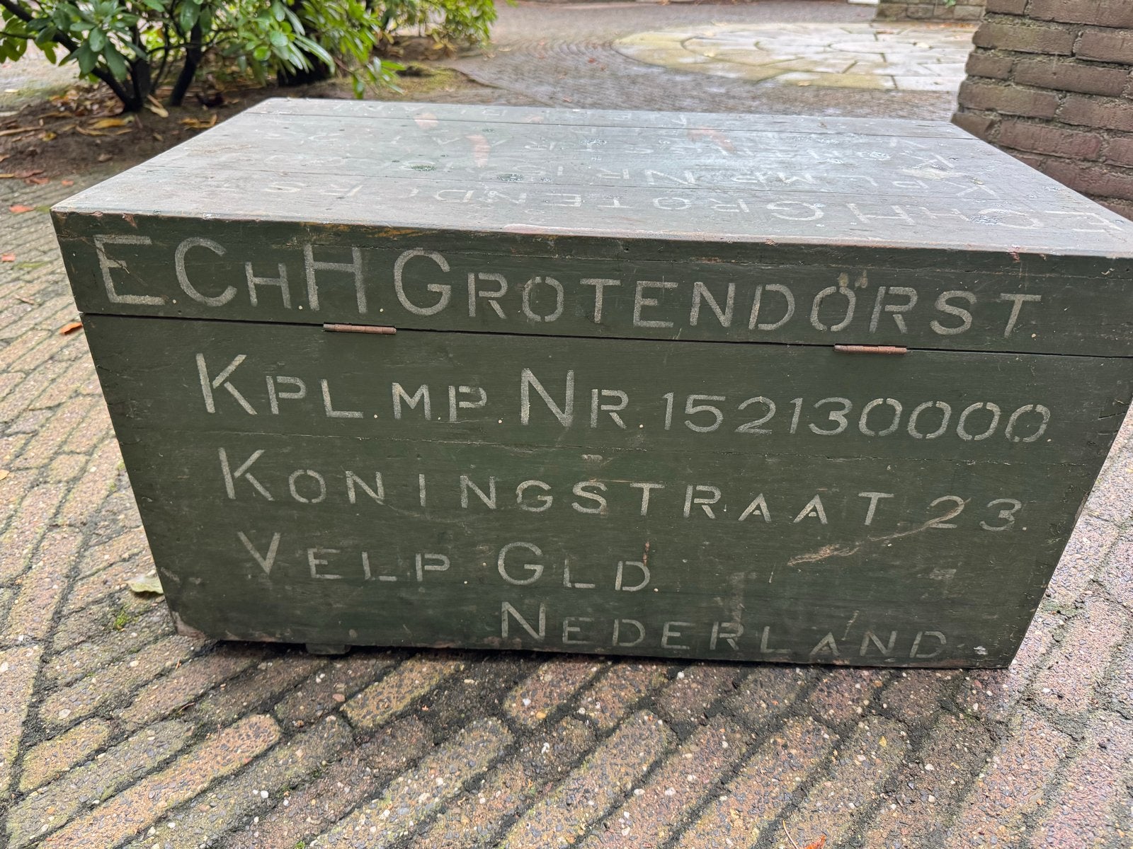 Militaire kist Birma spoorweg, Ophalen, 50 – 75, Gebruikt, 100 tot 150 cm