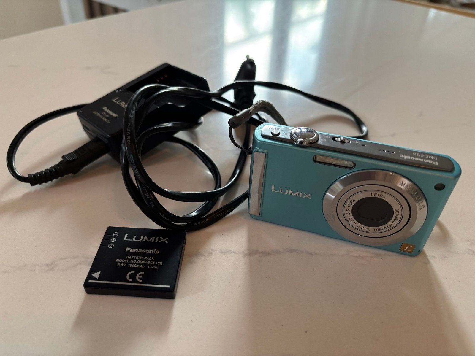 Panasonic DMC-FS3 Compact Camera - Blauw, Gebruikt, Compact, Ophalen of Verzenden, Overige Merken