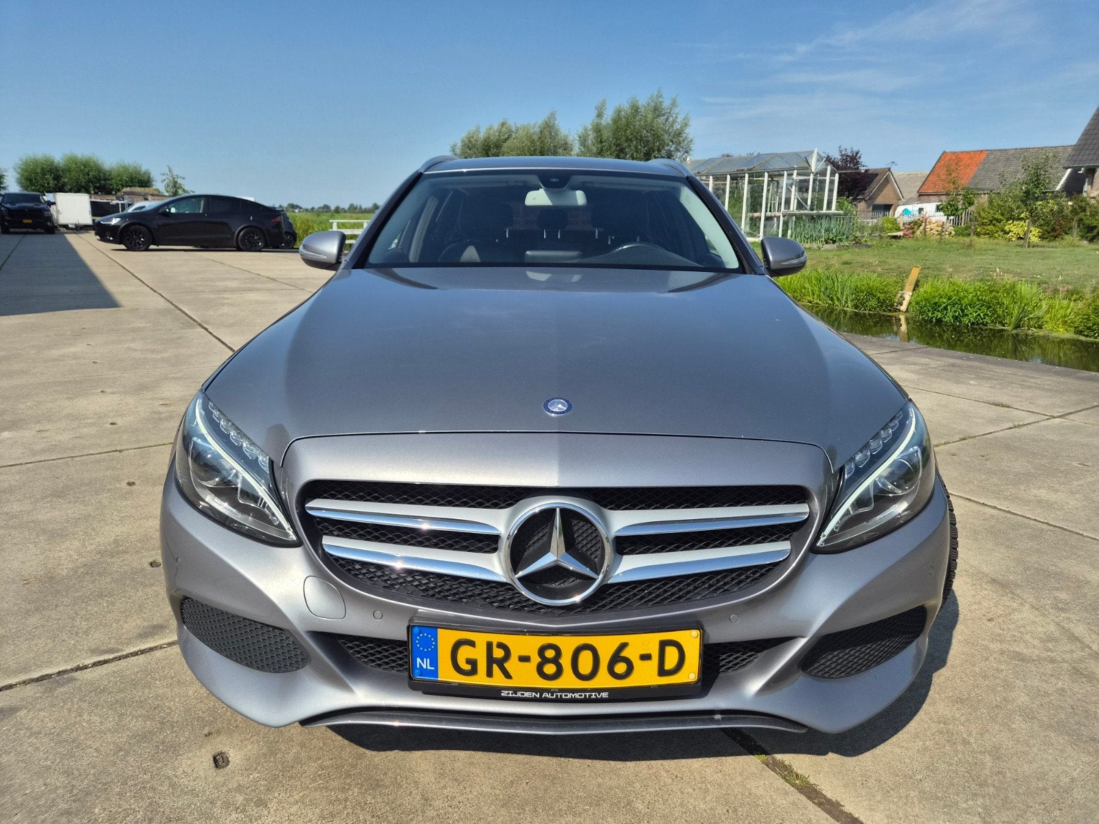 Mercedes-Benz C-Klasse C180 Aut7 Estate 2014 Grijs, Auto's, Automaat, 745 kg, Achterwielaandrijving, 1800 kg