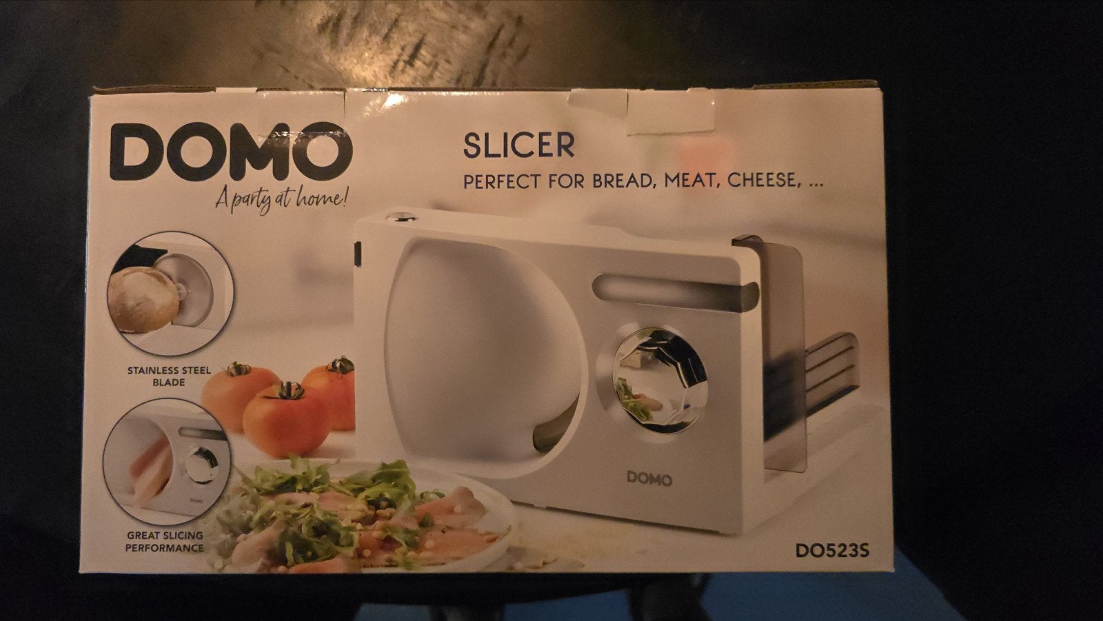 Domo Slicer DO523S - Brood-, vlees- en kaassnijder, Ophalen, Nieuw