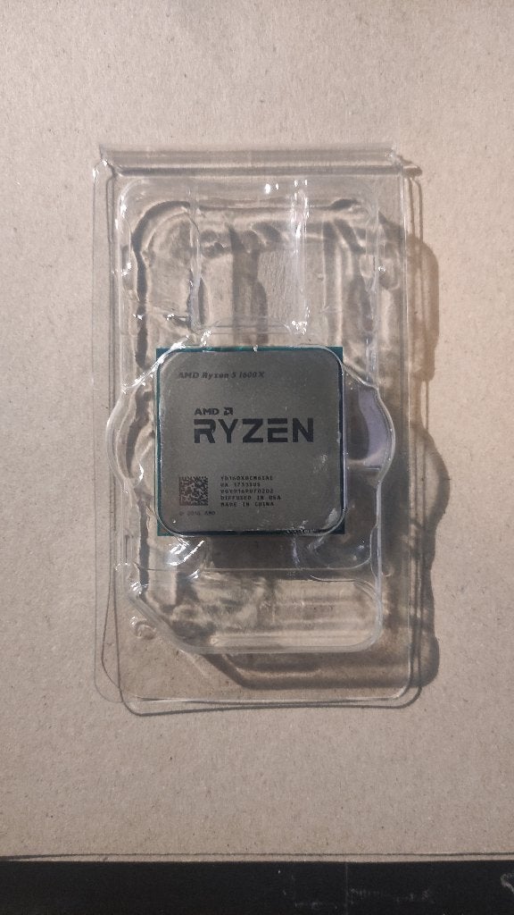 AMD RYZEN 5 1600x, 6-core, Gebruikt, Socket AM4, 3 tot 4 Ghz