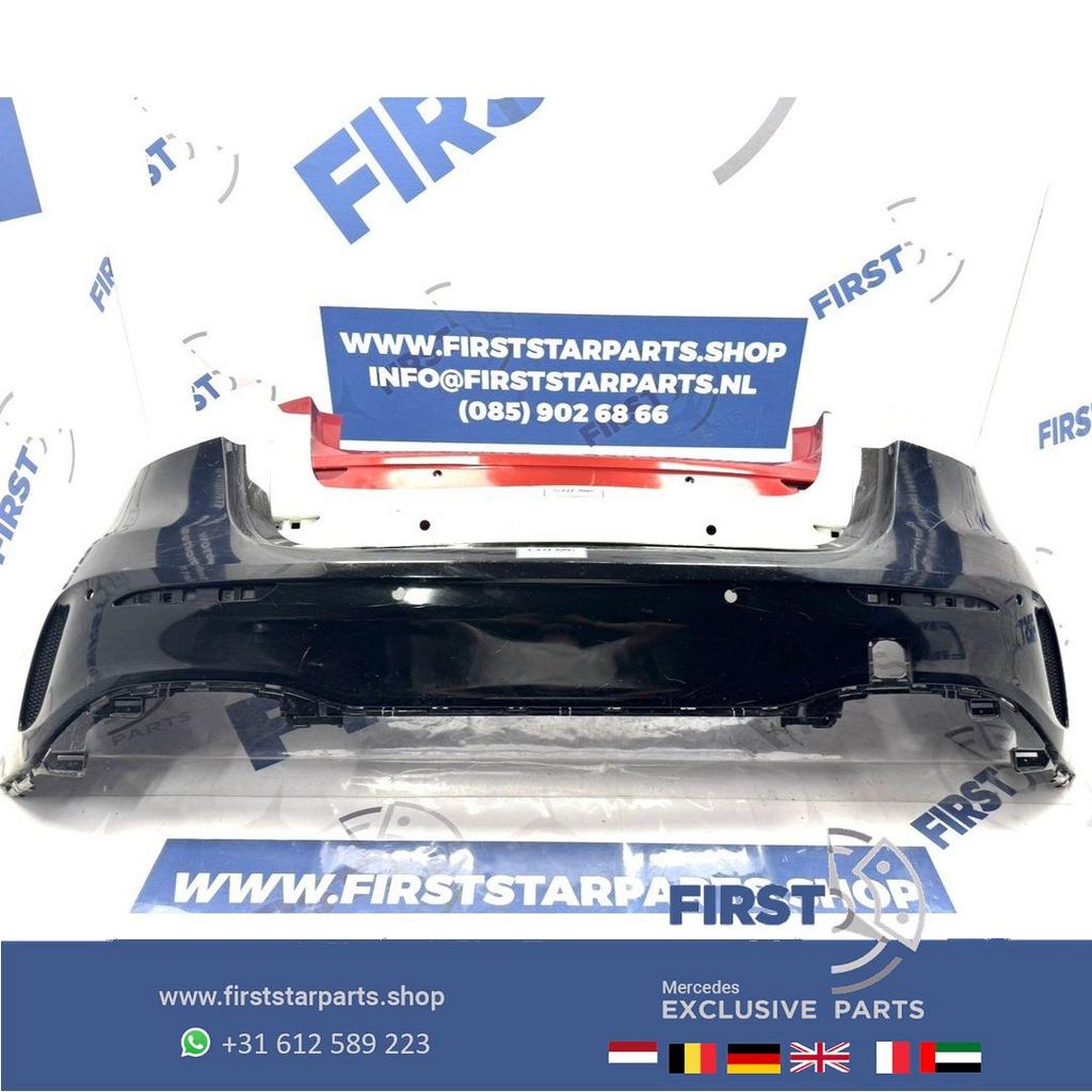A1778851301 W177 ACHTERBUMPER A KLASSE AMG BUMPER ZWART/WIT/, Gebruikt, -, Ophalen of Verzenden, Achter