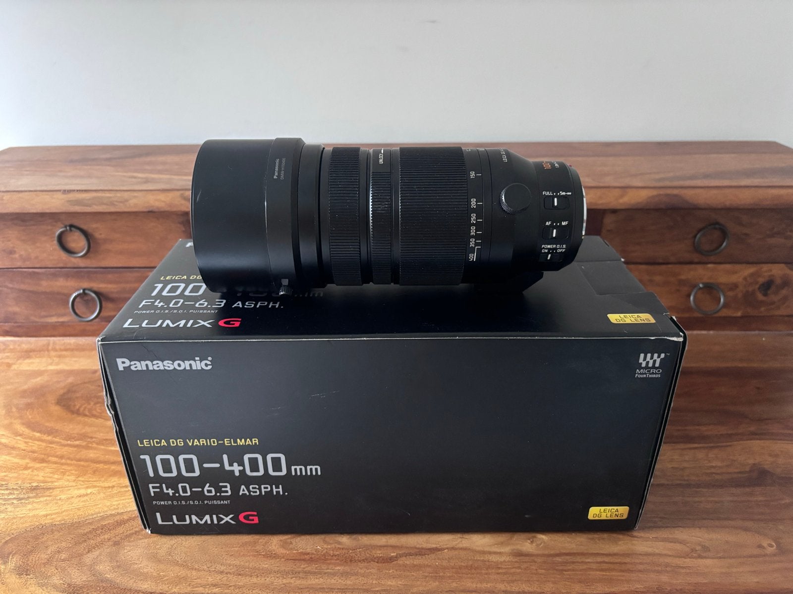 Panasonic Leica DG Vario-Elmar 100-400mm F4.0-6.3 ASPH, Autofocus, Micro Four Thirds, Zo goed als nieuw, Panasonic