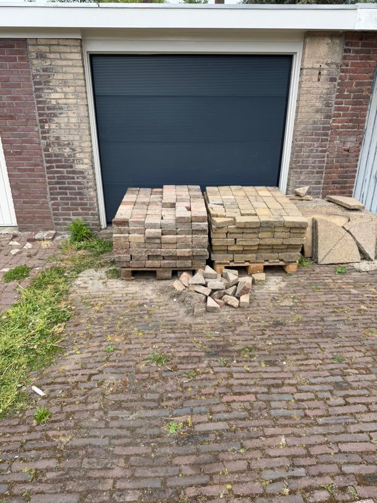 Gratis koppelstones, Tuin en Terras, Tegels en Klinkers, Ophalen, Zo goed als nieuw, Beton, Klinkers