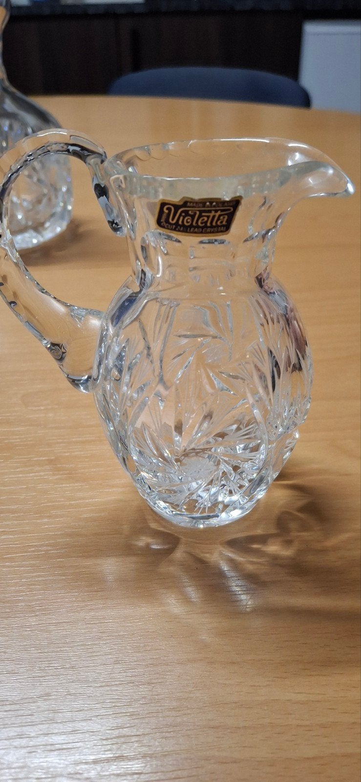 Violetta Kristallen Karafje/Melkkannetje, Ophalen of Verzenden