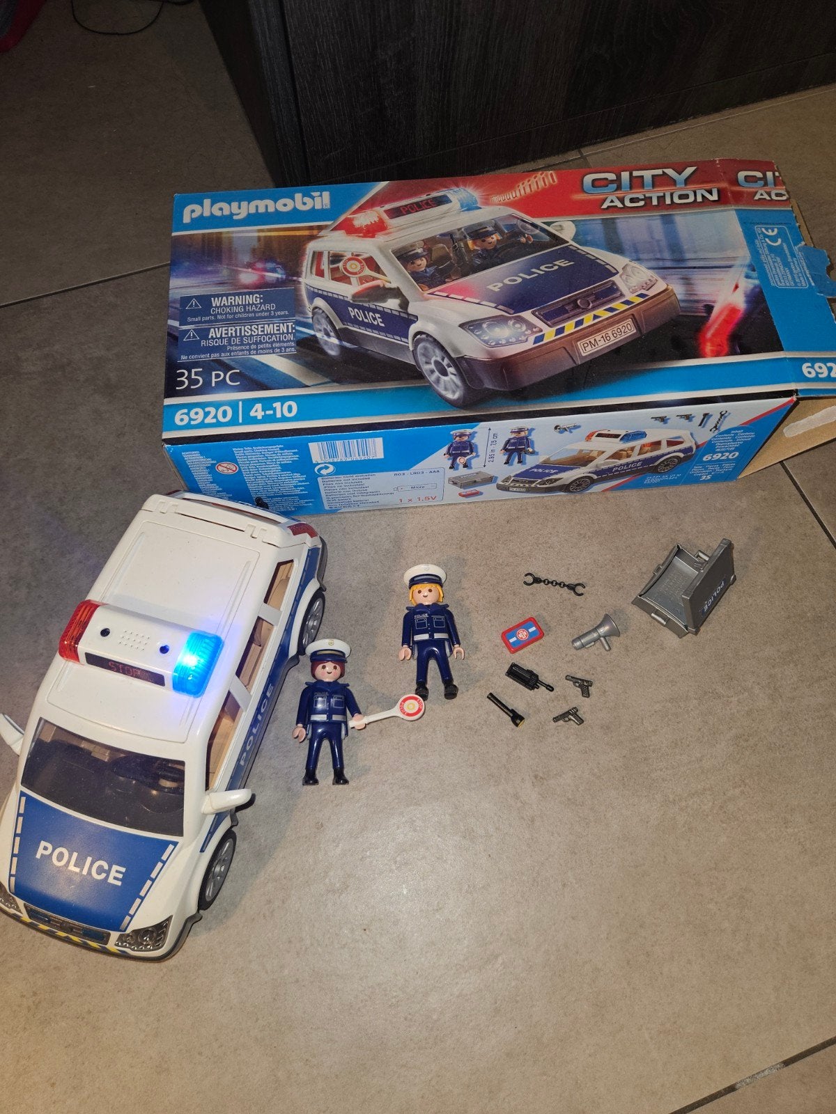 Playmobil Politieauto 6920, Ophalen, Gebruikt, Complete set, Voertuig