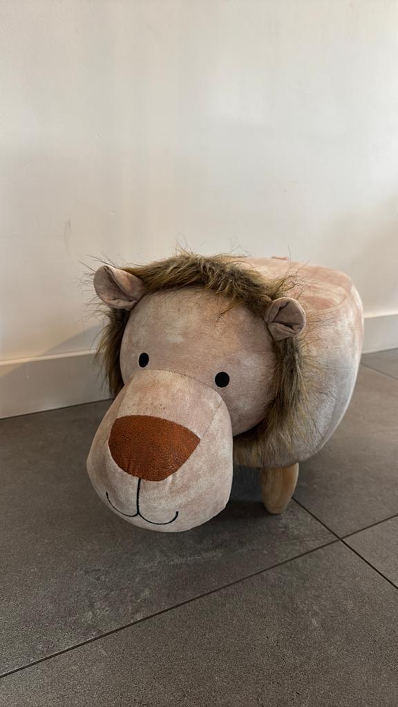Poef leeuw kinderkamer, Ophalen, Zo goed als nieuw, Jongen of Meisje