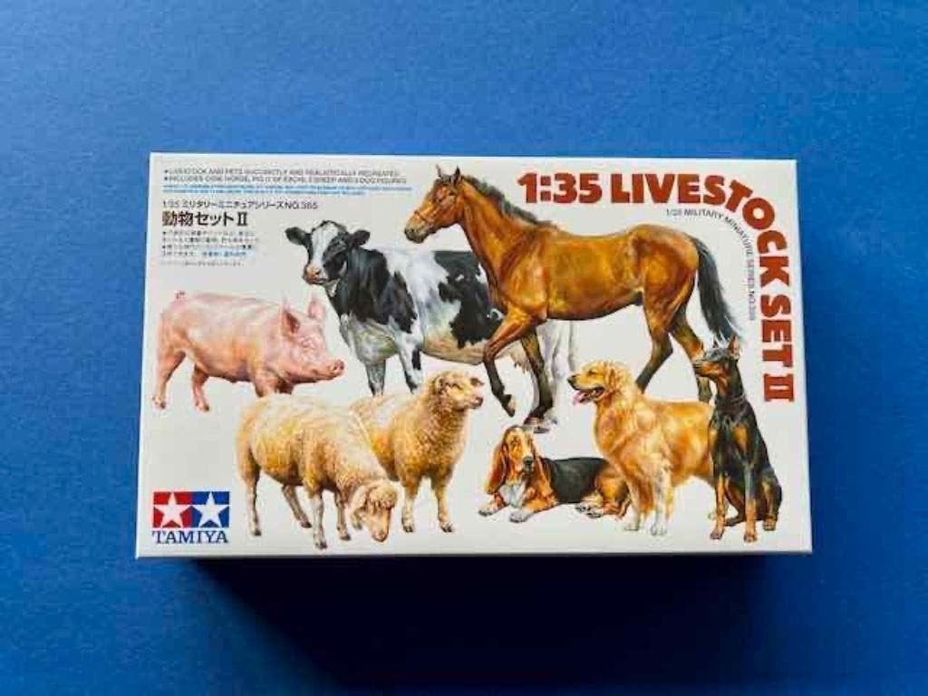 tamiya	35385	Livestock Set II	1/35, Verzenden, Nieuw, 1:35 tot 1:50