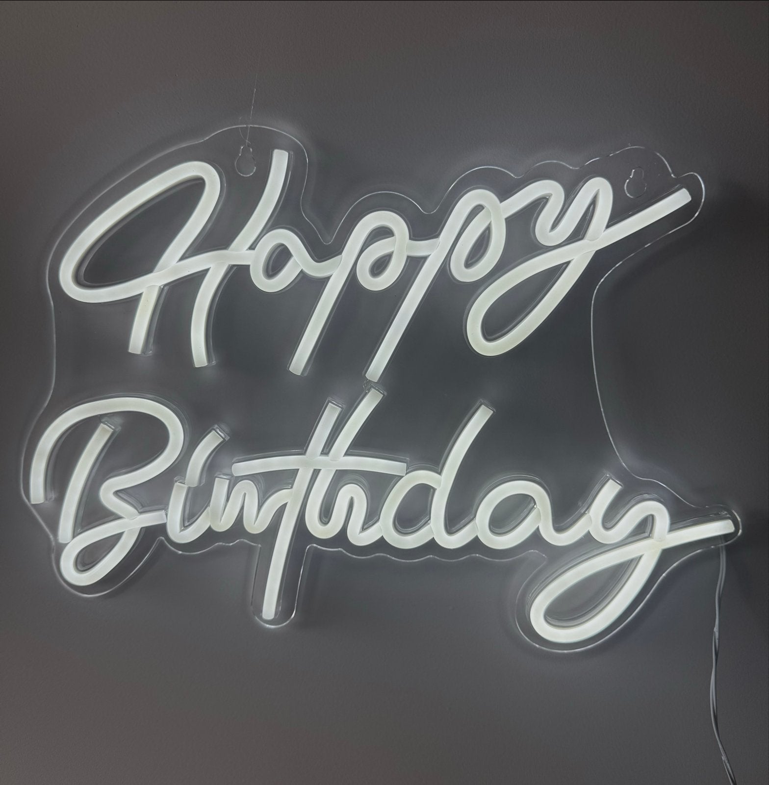 Happy Birthday Neon LED Verlichting - Feestdecoratie, Ophalen of Verzenden, Nieuw, Versiering, Verjaardag