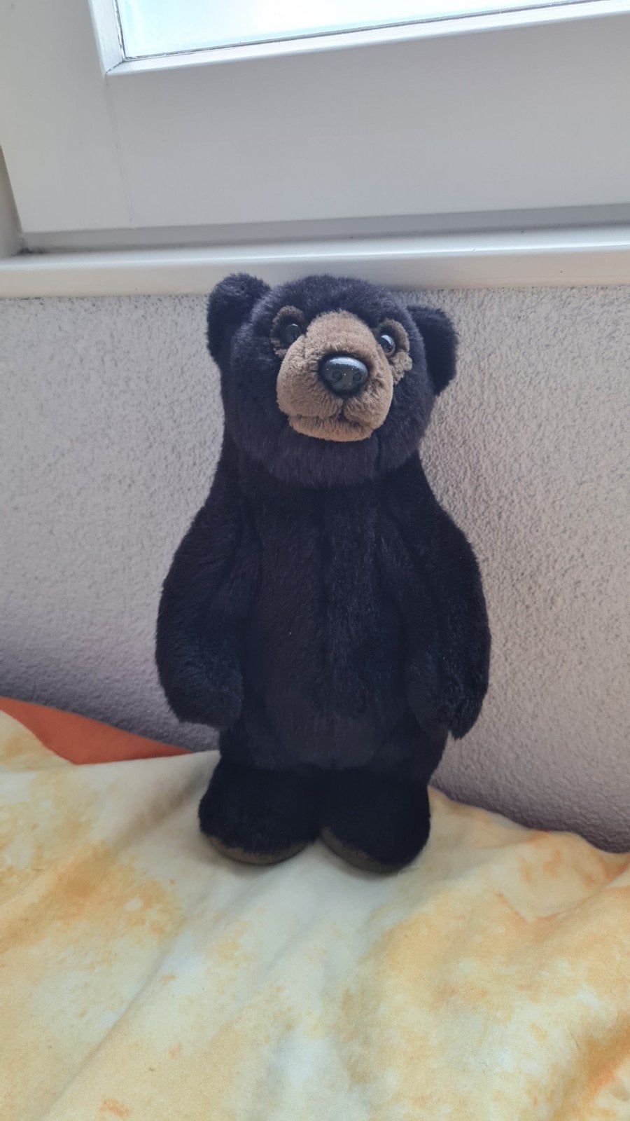 WWF Zwarte Grizzly Beer Knuffel, Ophalen, Overige merken, Overige karakters, Beer