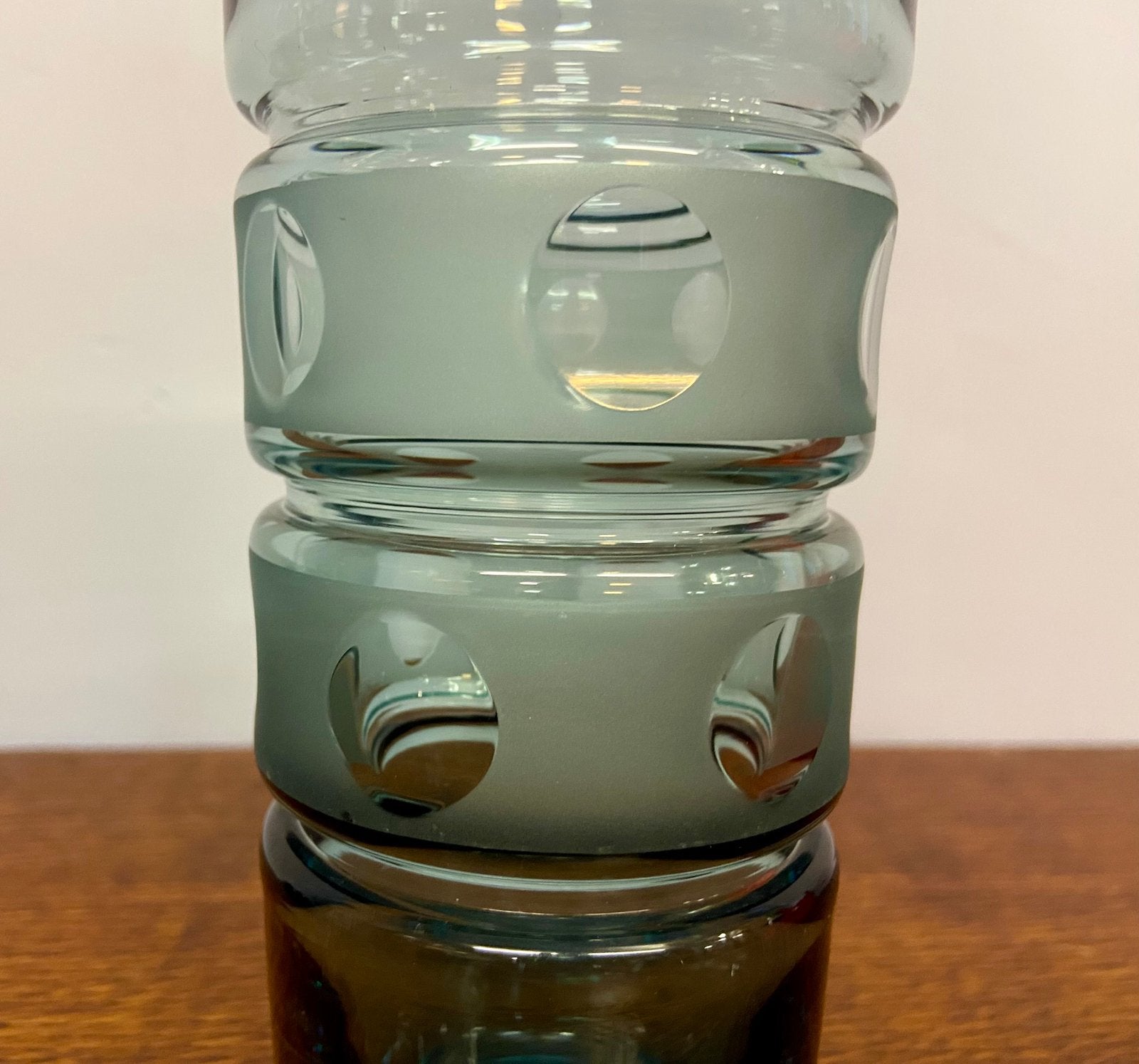 Vintage design vaas retro glas jaren 70/80, Ophalen of Verzenden