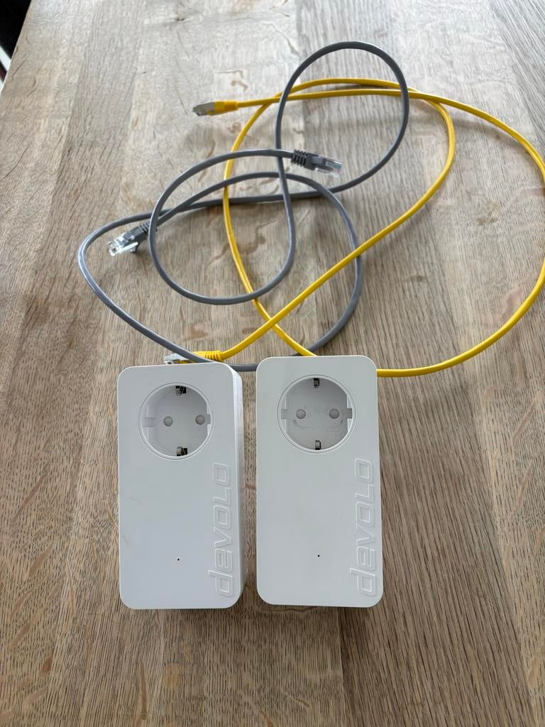 2 Devolo Dean 1200+ poweradapters, Computers en Software, Ophalen of Verzenden, Gebruikt