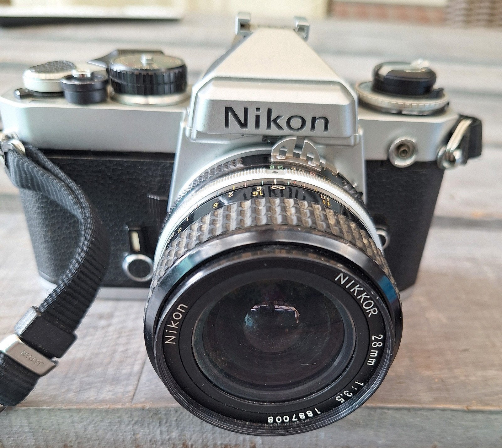 Nikon spiegelreflexcamera met Nikkor 28mm lens, Ophalen, Gebruikt, Spiegelreflex, Nikon