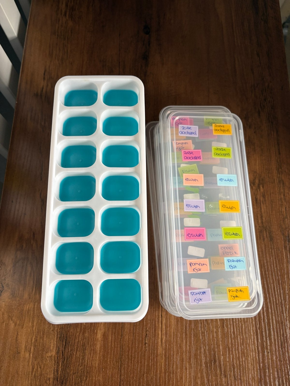 IJsklontjesbakjes voor babyhapjes (6 stuks), Overige merken, Bewaarbakje, Ophalen of Verzenden, Zo goed als nieuw