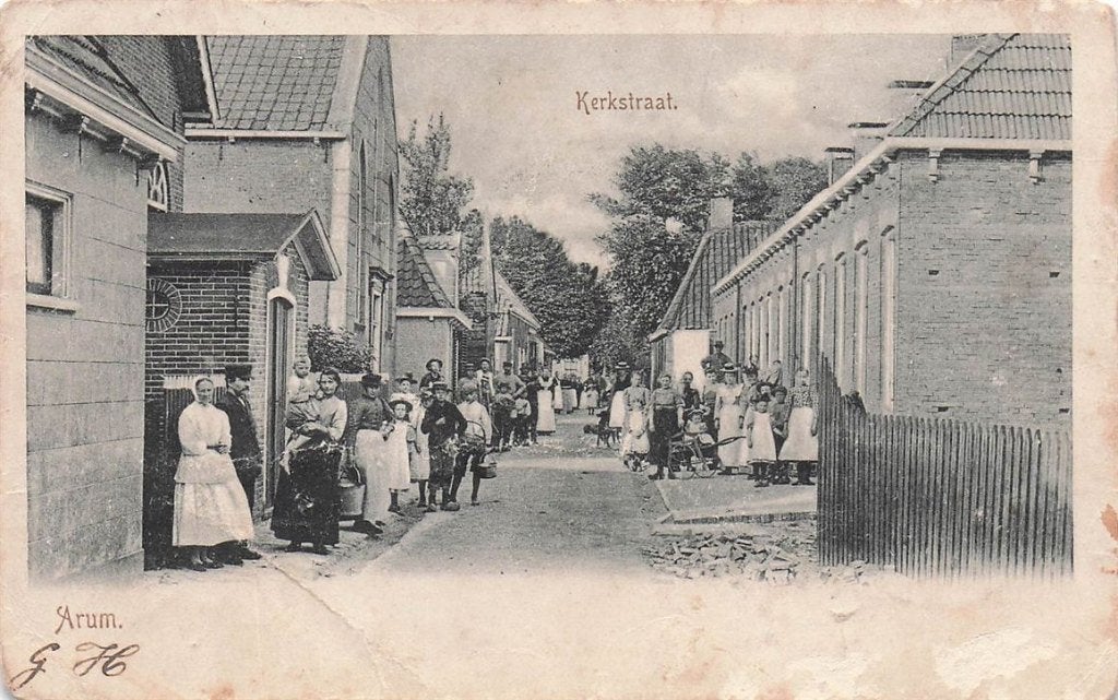 702-127-049 Arum Kerkstraat, Verzenden, Voor 1920, Friesland