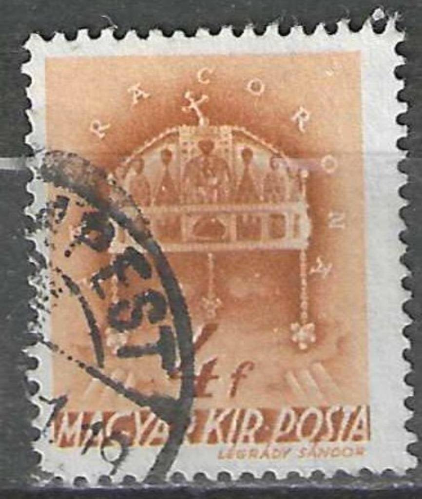 Hongarije 1939 - Yvert 526 - Stefanskroon - 4 fi. (ST), Verzenden, Gestempeld