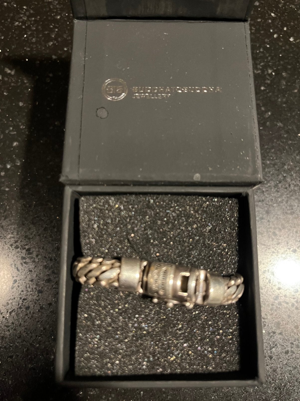Buddha to buddha armband zilver, Sieraden, Tassen en Uiterlijk, Armbanden, Ophalen of Verzenden, Zo goed als nieuw, Zilver