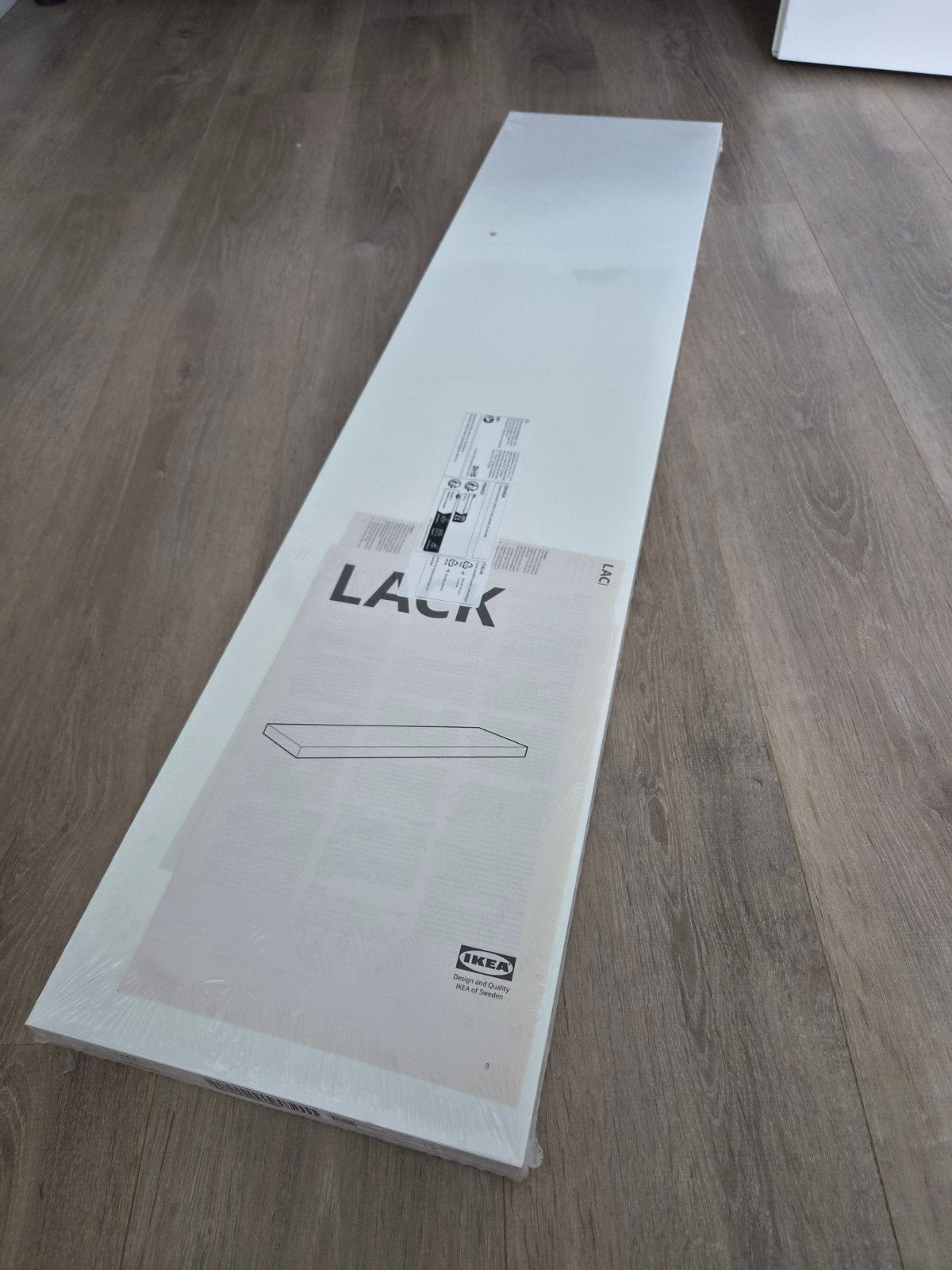 2x IKEA Lack plank wit 110x26 cm nieuw in verpakking, Ophalen, Nieuw