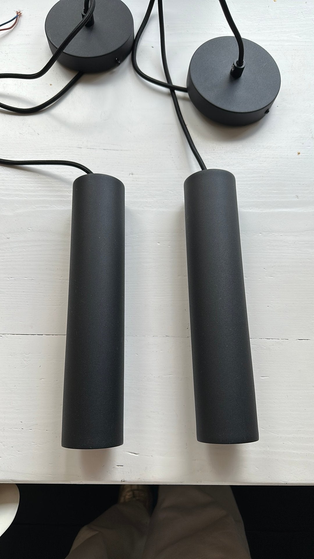 Loods5 hanglampen 2 stuks, Huis en Inrichting, Lampen | Hanglampen, GU10, Ophalen of Verzenden, Zo goed als nieuw, Metaal