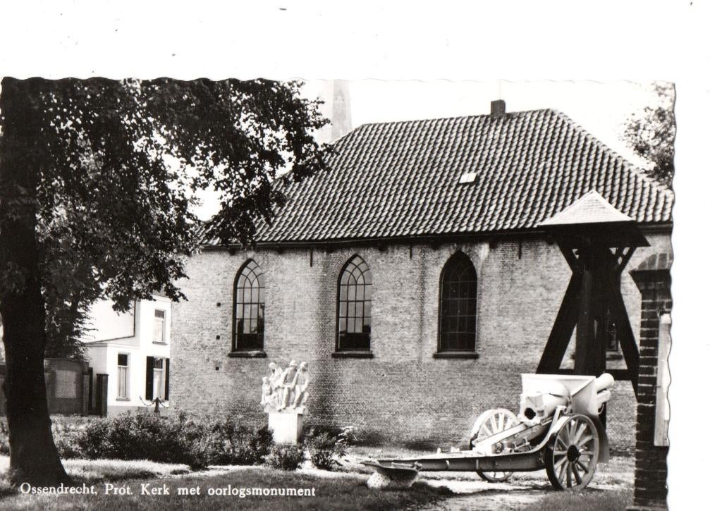 Ossendrecht, Prot. Kerk met oorlogsmonument.  **, Ophalen of Verzenden, 1960 tot 1980, Ongelopen, Noord-Brabant