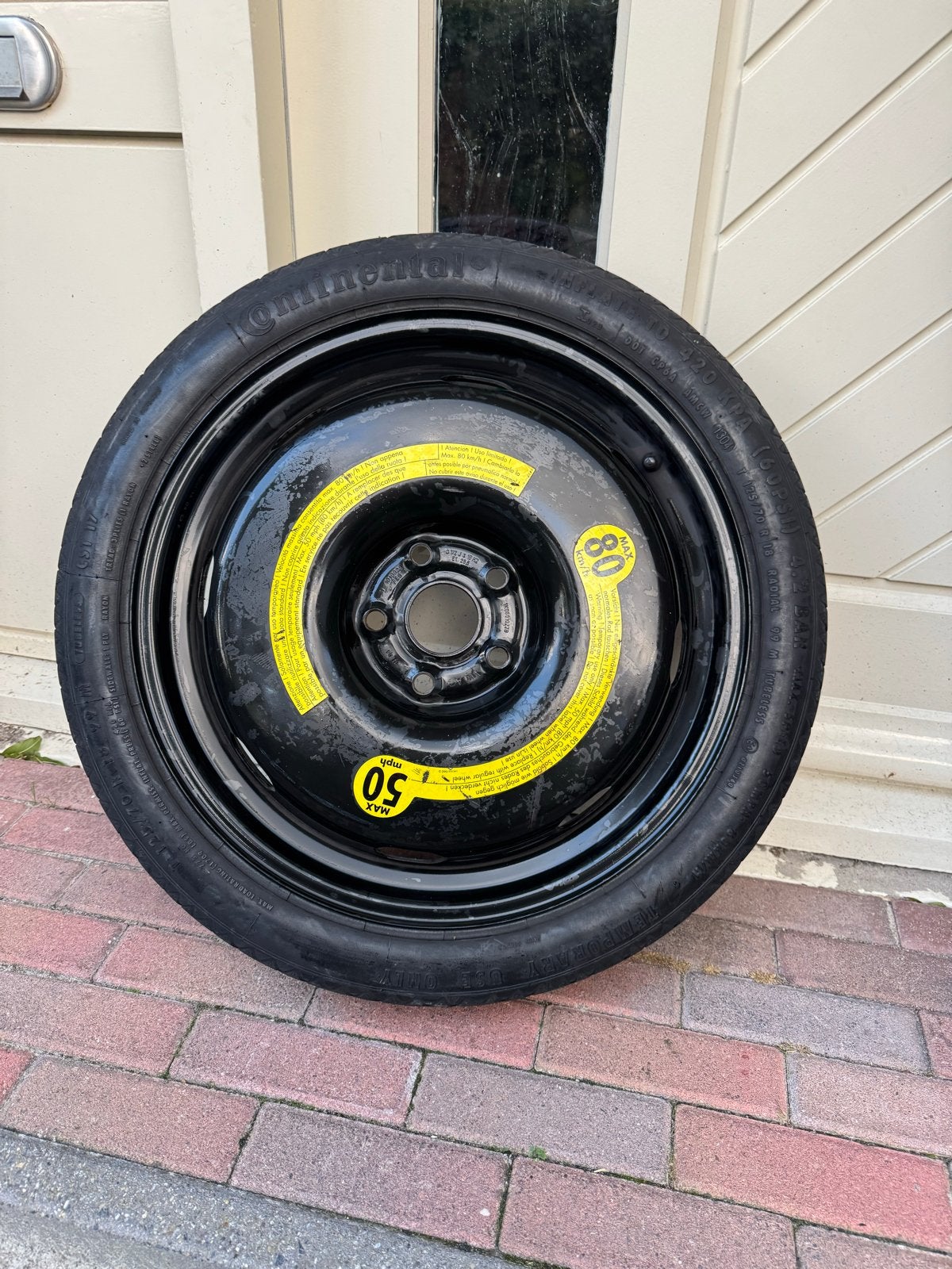 R18 5/112 Thuiskomer Reservewiel VW, Audi, Skoda, Ophalen, 18 inch, Gebruikt, Banden en Velgen
