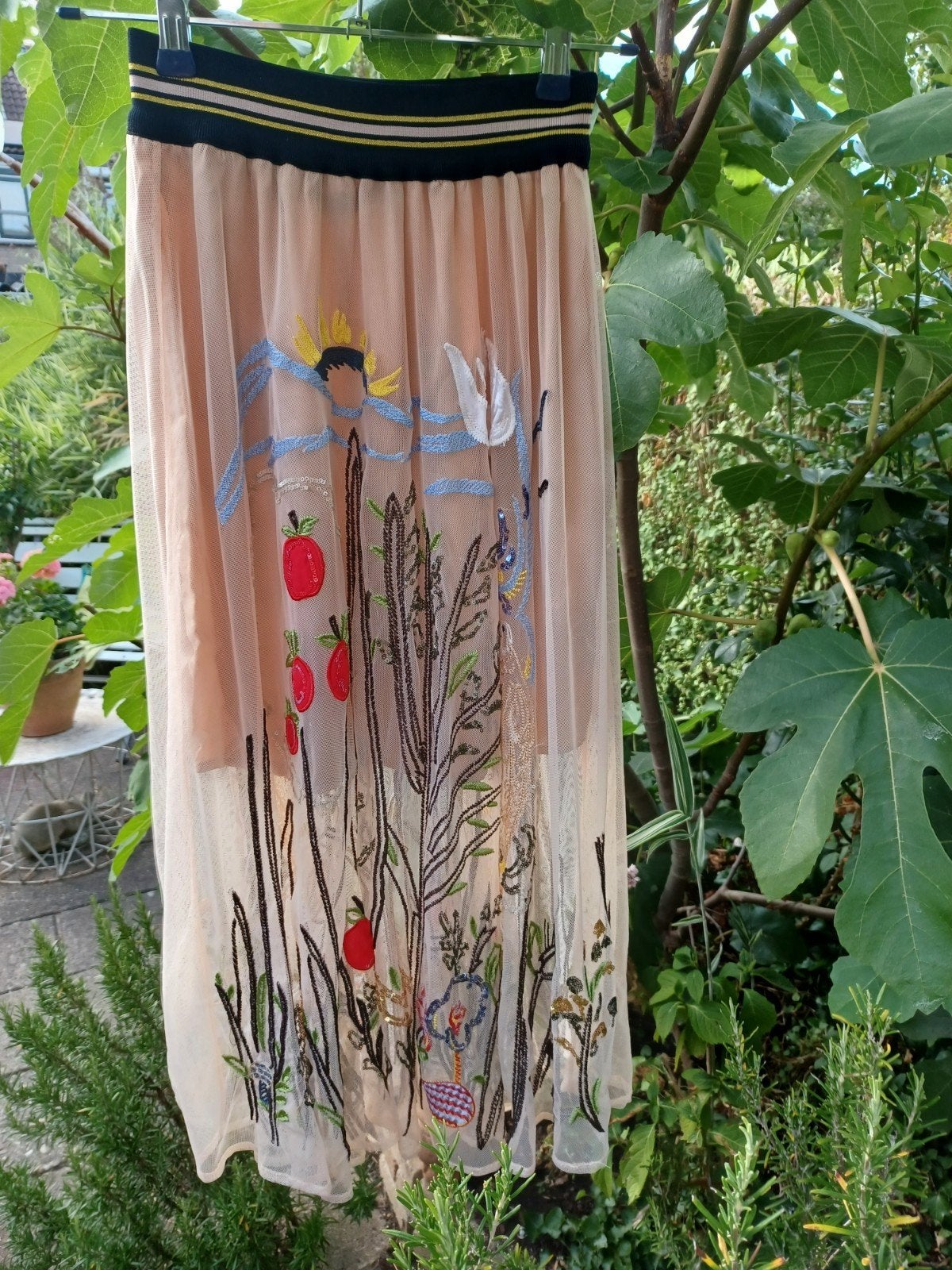 zara rok glitter borduursel bloemen xs, Kleding | Dames, Rokken, Zwart, Ophalen of Verzenden, Zo goed als nieuw, Maat 34 (XS) of kleiner