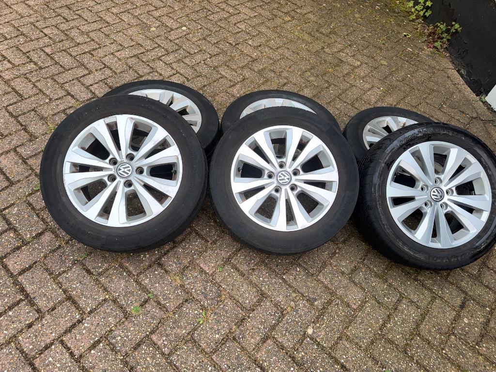 Highline banden met velgen golf 7, Auto-onderdelen, Ophalen, Gebruikt, 16 inch, 205 mm