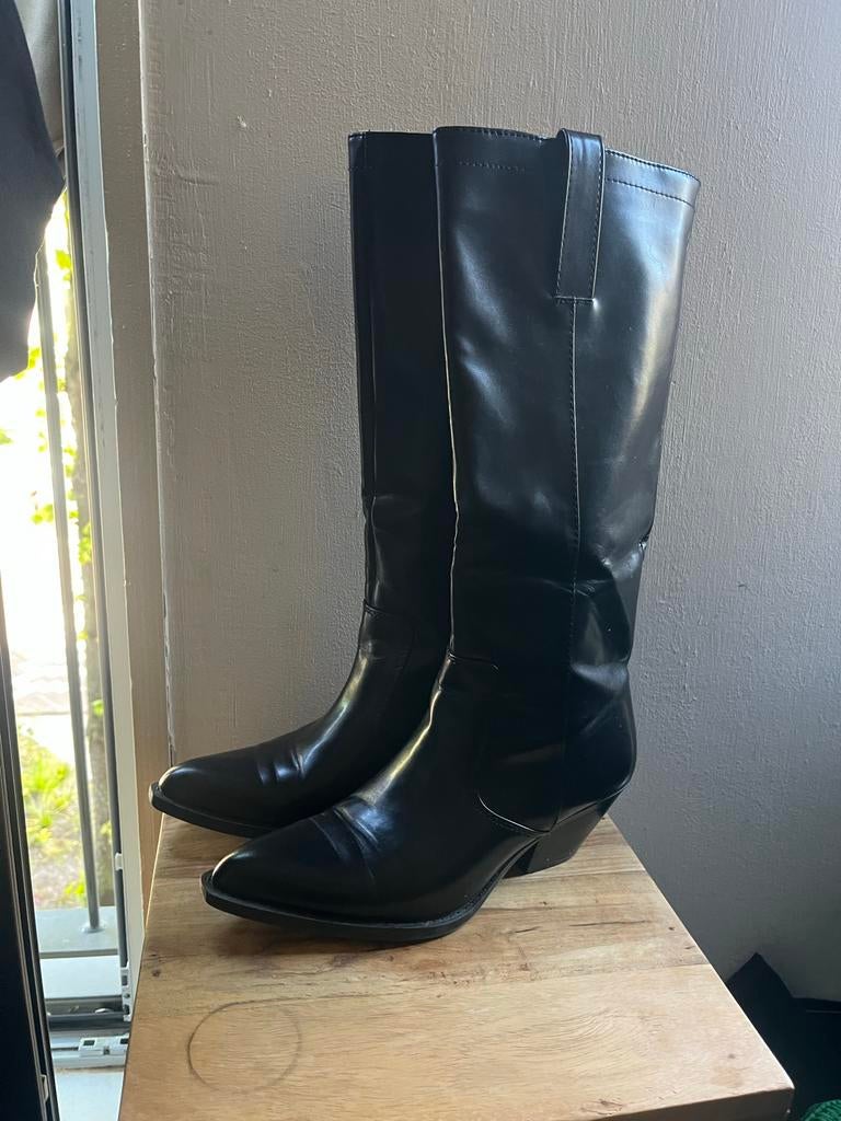 Zara cowboylaarzen maat 39, Kleding | Dames, Schoenen, Ophalen, Gedragen, Zwart, Lage of Enkellaarzen