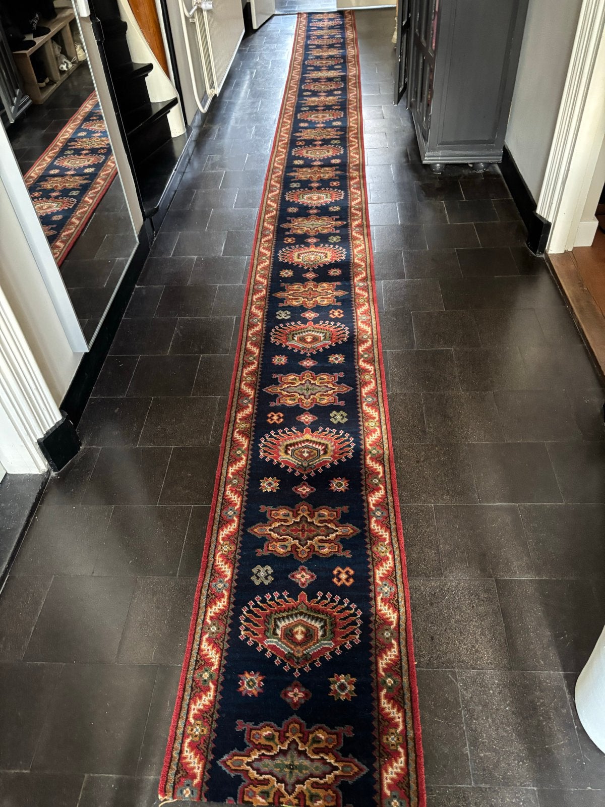 Brink & Campman loper Emir - prachtige heldere kleuren 7m12, Ophalen, Perzisch, 200 cm of meer, 50 tot 100 cm