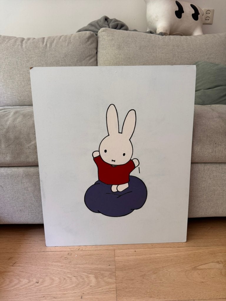 Vintage Nijntje muur paneel, Kinderen en Baby's, Ophalen of Verzenden, Zo goed als nieuw, Wanddecoratie