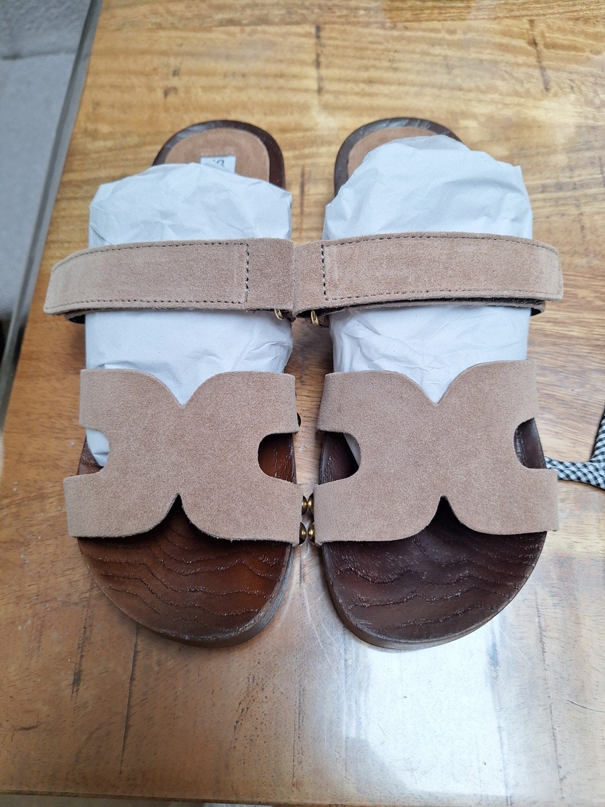 Steve Madden Canal Taupe Suede Sandalen Maat 38, Overige kleuren, Steve Madden, Nieuw, Sandalen of Muiltjes