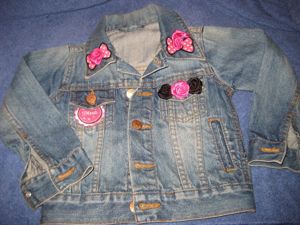 Jeans-jasje, 86/92, HEMA, voor meisjes (382), Ophalen of Verzenden, Zo goed als nieuw, Meisje, Jasje