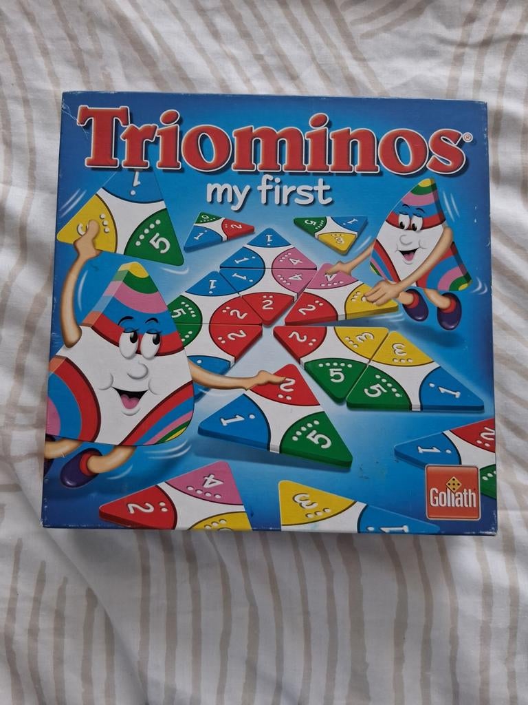 Triominos My First - Educatief Driehoek Dominospel, Drie of vier spelers, Ophalen, Gebruikt, Goliath