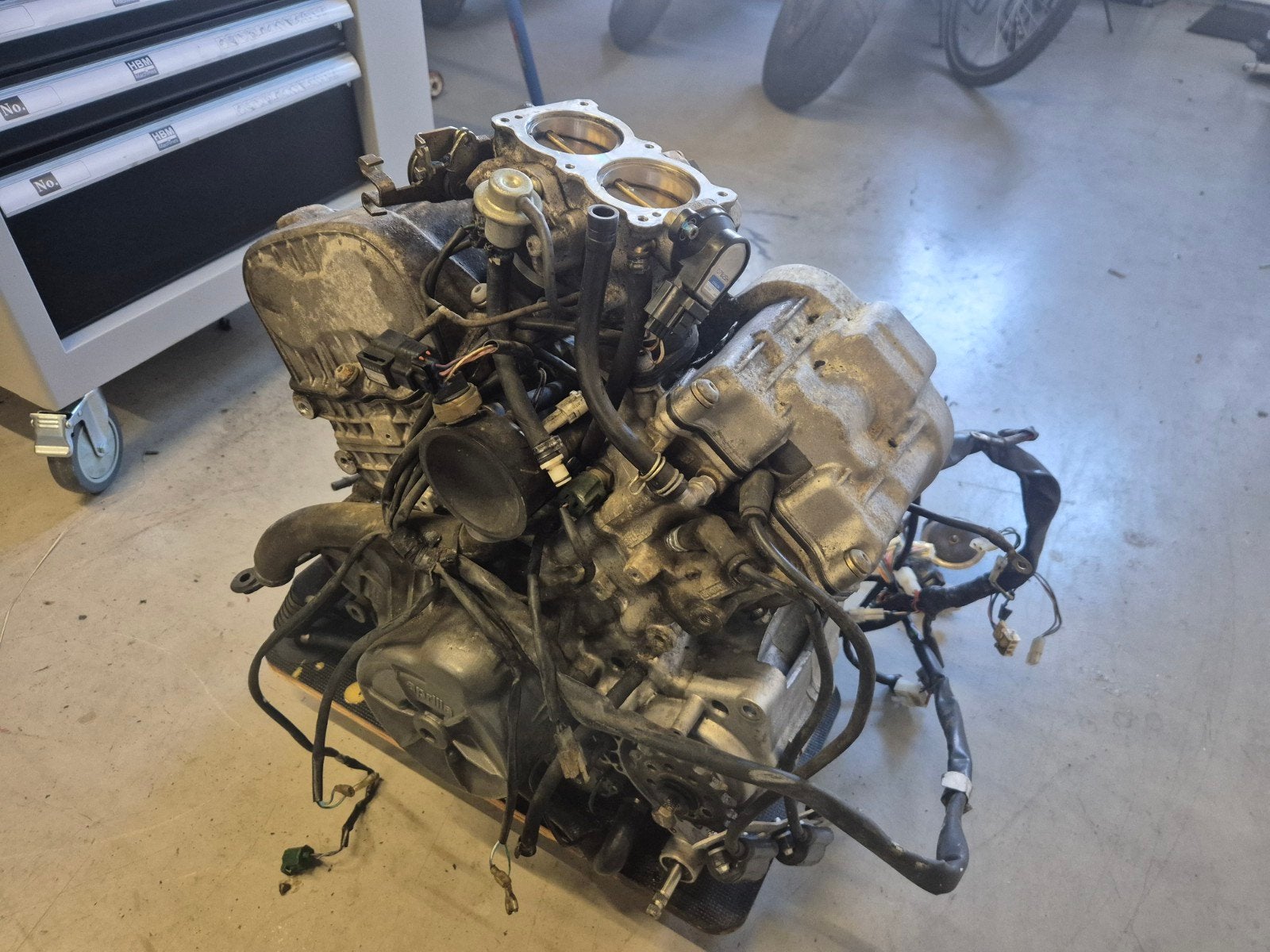 Motorblok V990RP [44.321km] Aprilia RSV Mille 1998-2003, Ophalen of Verzenden, Aprilia / Rotax, -, -