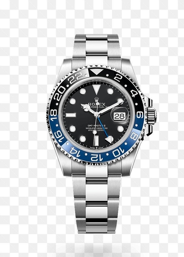 Rolex GMT-Master II 'Batma bj 2023n' - Zo goed als nieuw, Sieraden, Tassen en Uiterlijk, Horloges | Heren, Ophalen of Verzenden