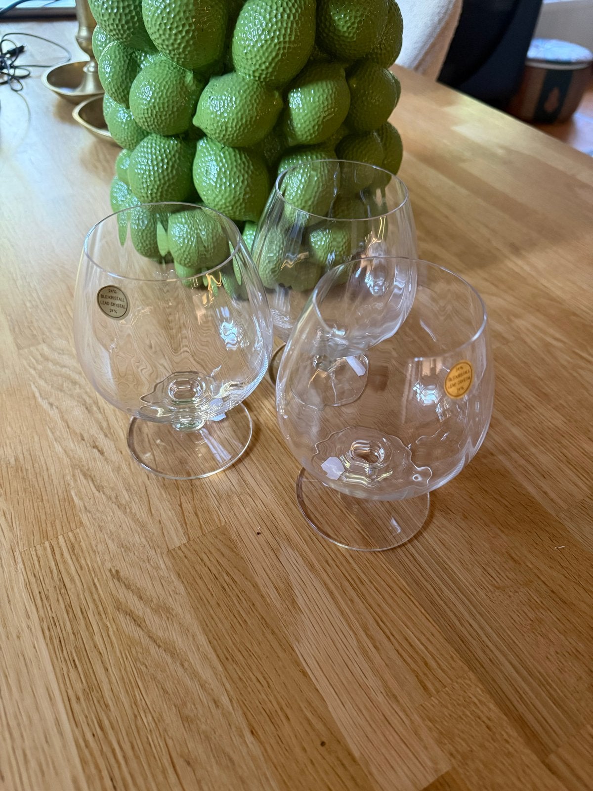 Vintage 24% Loodkristal Cognac Glazen, Ophalen of Verzenden