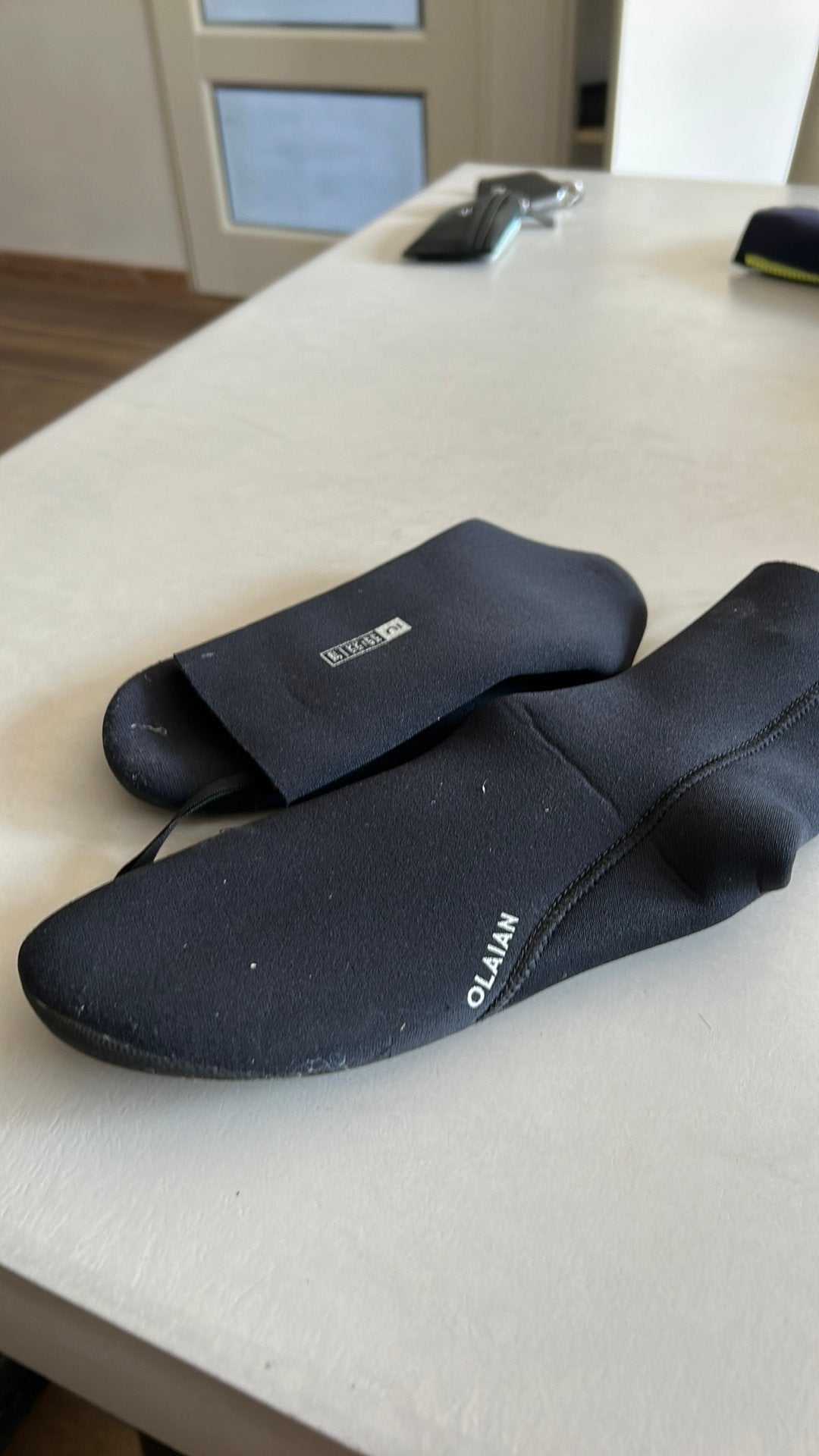 Decathlon olaian schoentjes 3mm 39/40, Watersport en Boten, Watersportkleding, Ophalen of Verzenden, Zo goed als nieuw, Kind
