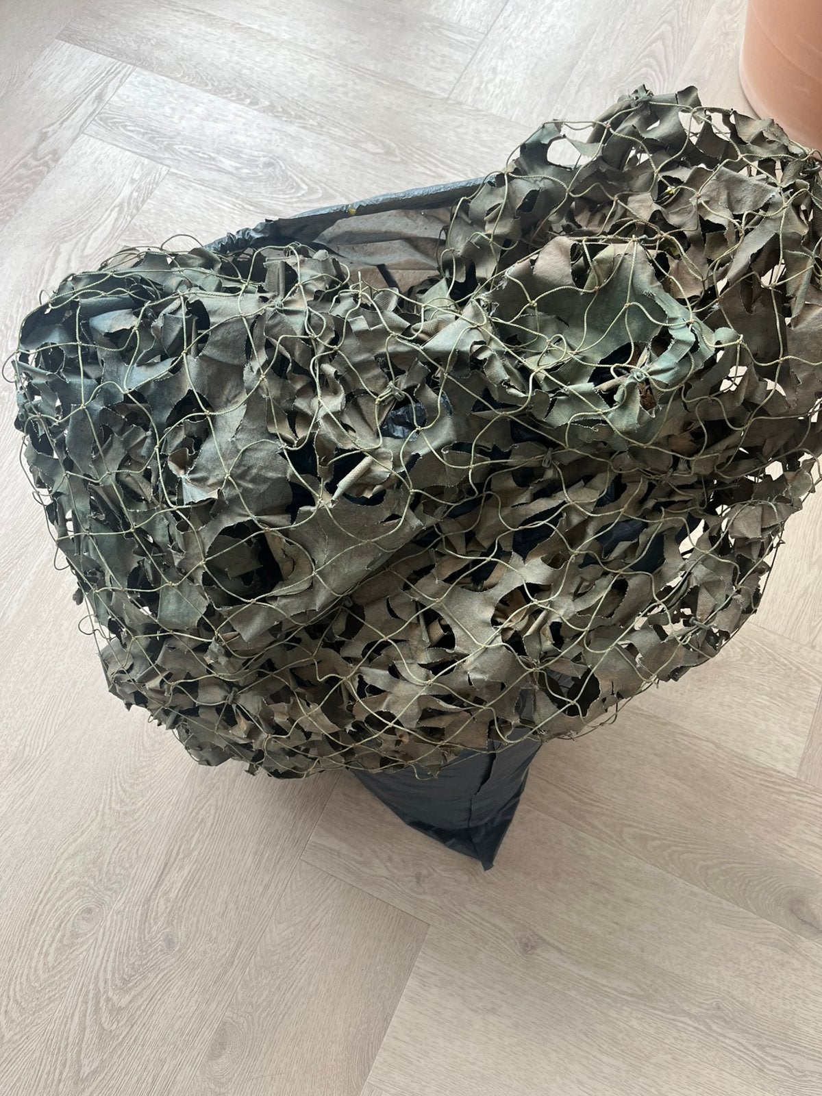 Echt leger Camouflage net, Ophalen