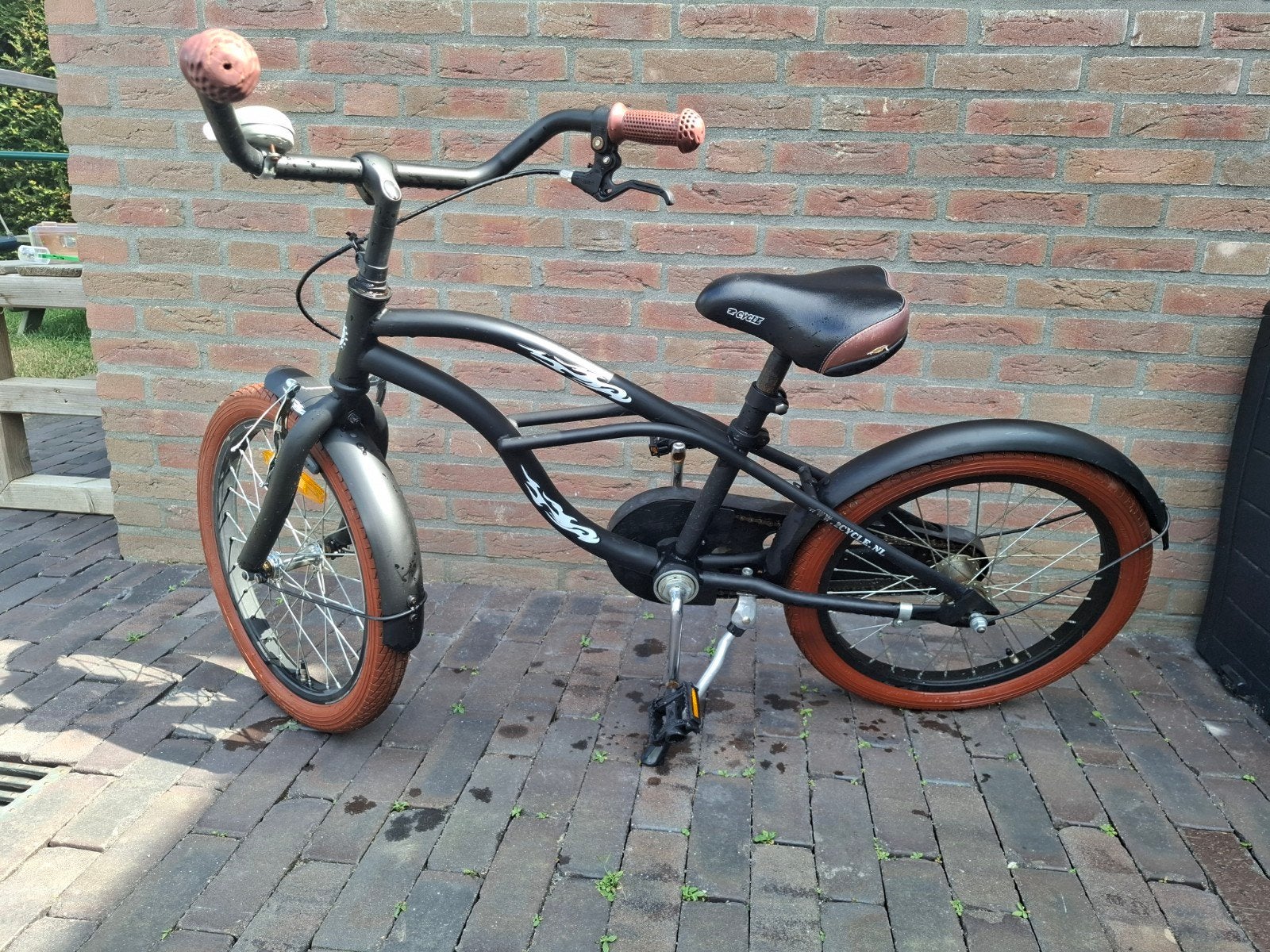 Stoere jongensfiets 18 inch, Terugtraprem, 16 tot 20 inch, Zo goed als nieuw, Ophalen