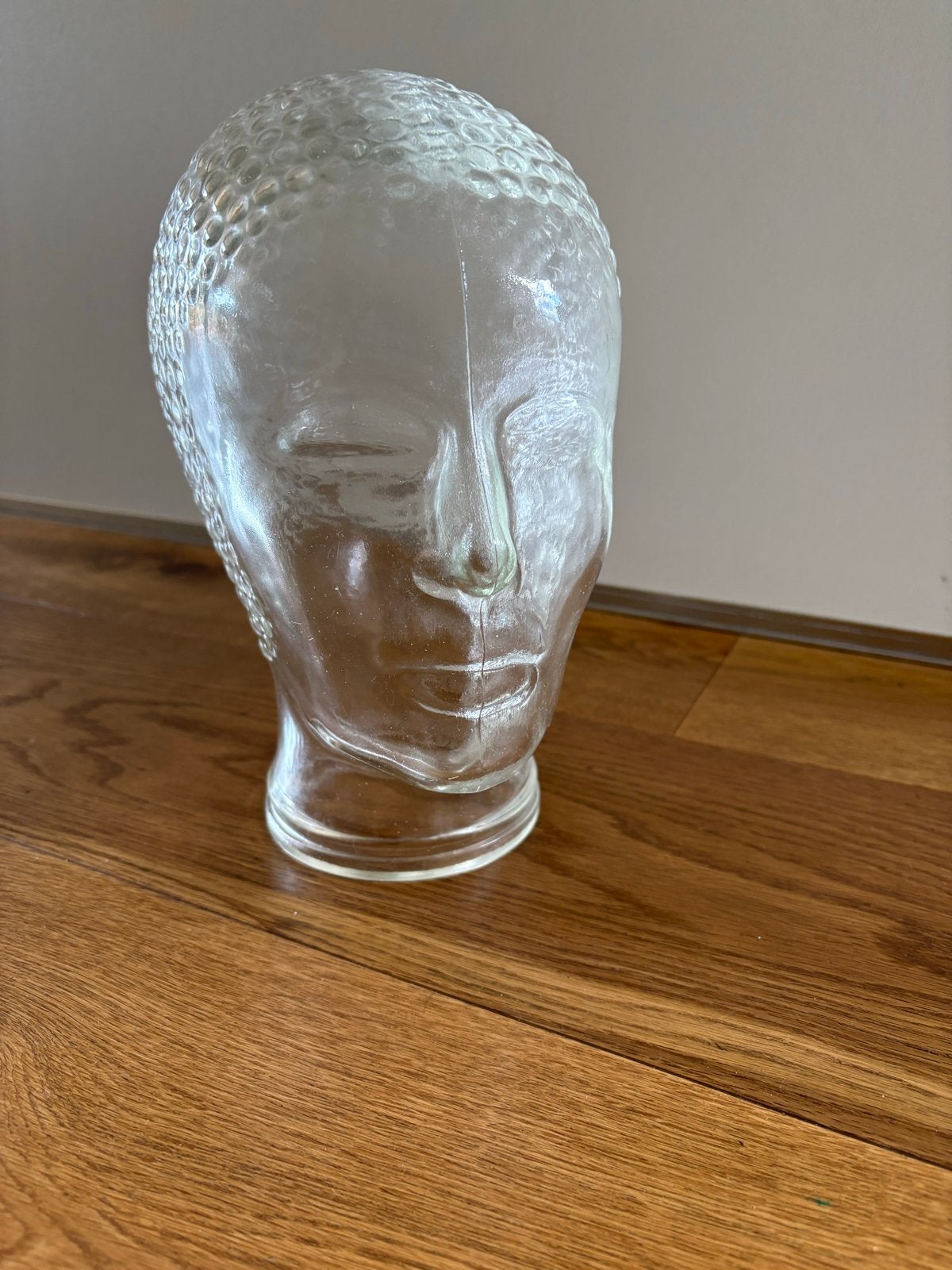 Glazen Hoofd Mannequin - Vintage Stijl, Ophalen, Vintage, Zo goed als nieuw, Wit