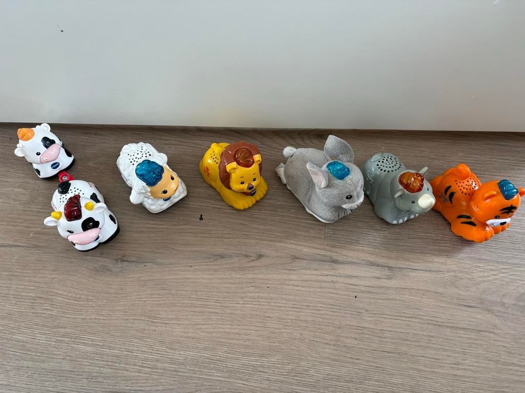 Vtech Zoef Zoef Dieren - Set met 7 Dieren, Ophalen of Verzenden, Gebruikt, 2 tot 4 jaar
