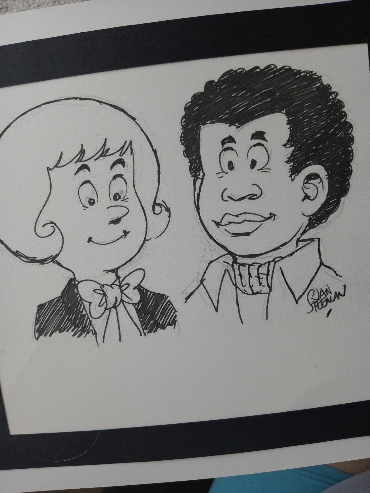 Originele Tekening: Jan Steeman - Cartoon Portretten, Ophalen of Verzenden, Kuifje, Nieuw, Plaatje, Poster of Sticker