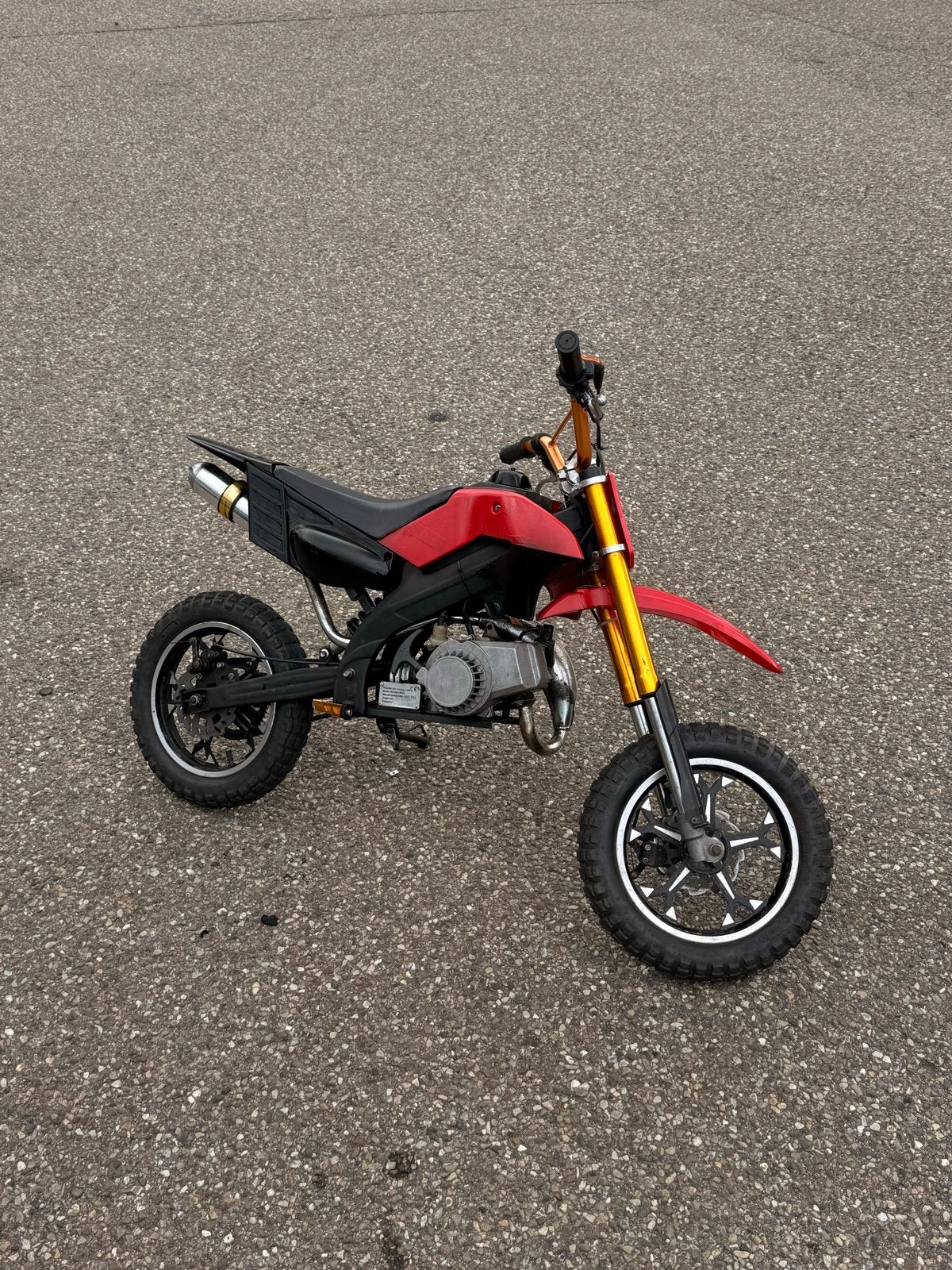 Nette crosser / pitbike 49cc, Ophalen, Gebruikt, Pitbike, 50 cc