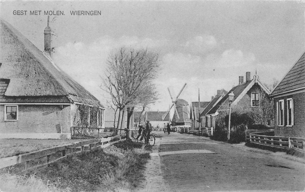 378-302-027 Wieringen Gest met Molen, Verzenden, Voor 1920, Noord-Holland