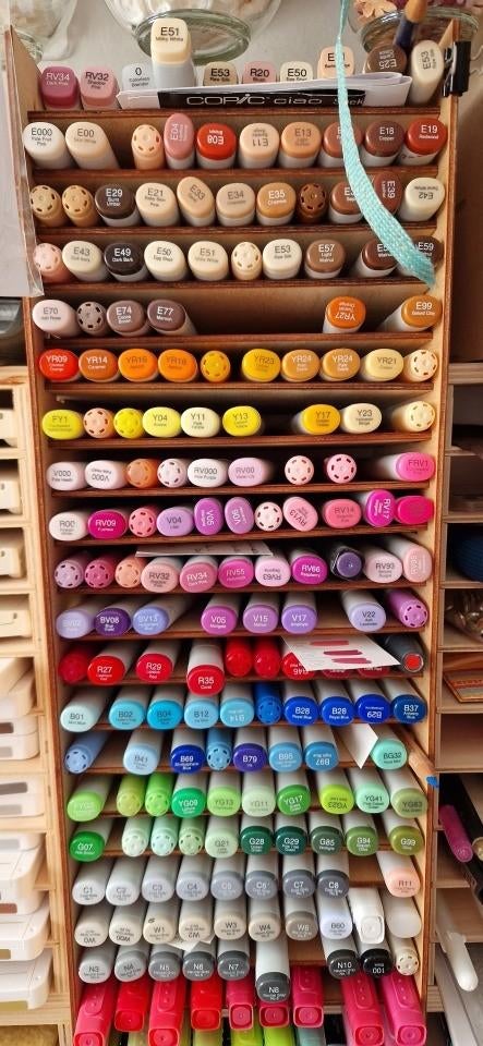 opberg torentje voor markers, Ophalen of Verzenden, Gebruikt, Overige typen