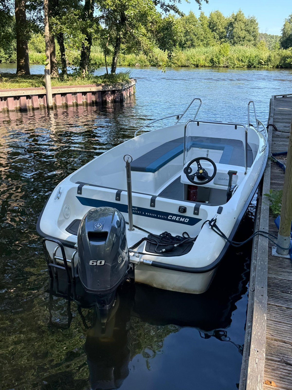 Cremo 490SC met Yamaha 60pk buitenboordmotor (180 uur), Watersport en Boten, Ophalen, Overige merken, Gebruikt, Buitenboordmotor